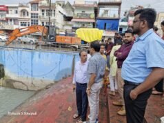 श्री गणेश प्रतिमा विसर्जन की तैयारियों का महापौर ने लिया जायजा