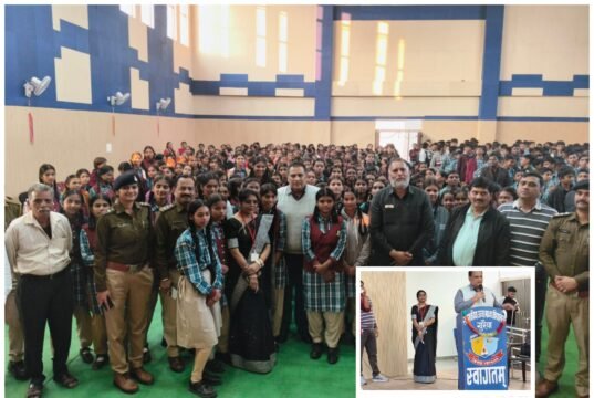 संदीपनि सीएम राइज स्कूल गुरैया में अपराध से बचाव के लिए प्रति बच्चों को किया जागरूक